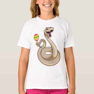 T-shirt Serpent en musicien avec Maracas