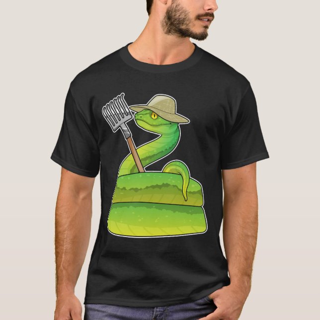 T-shirt Serpent Farmer Rake (Devant)