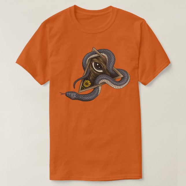 T-shirt Serpent Mamba noir 1  (Design devant)