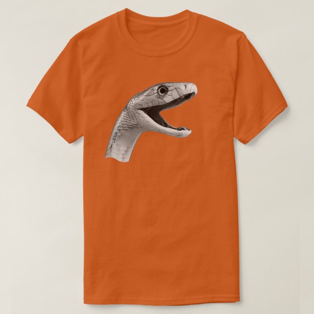 T-shirt serpent mortel de mamba noire Dendroaspis polylepi (Design devant)