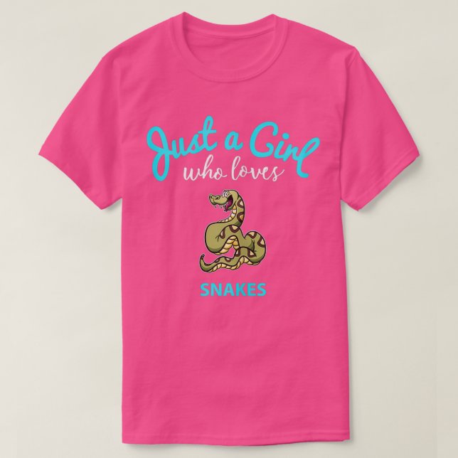 T-shirt Serpent pour filles Serpent pour enfants (Design devant)
