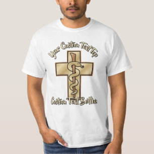 T-shirt Serpent sur Croix