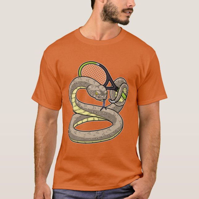 T-shirt Serpent Tennis Raquette (Devant)