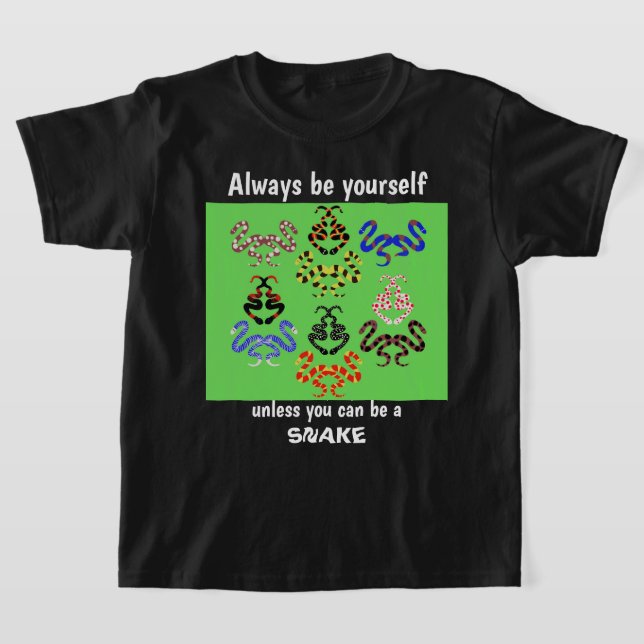 T-shirt Serpents dans l'herbe Enfants amoureux des serpent (Poser)