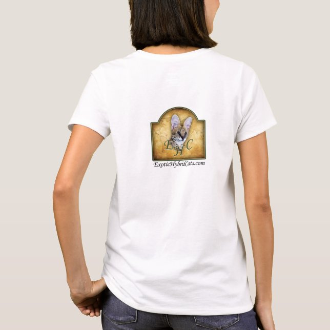 T-shirt Serval Oeil Bleu (Dos)