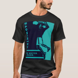 T-shirt Servez Drop Badminton Cadeau Badminton T