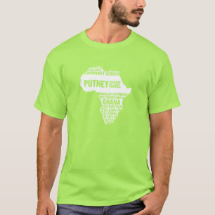 T-shirt Service à la communauté Ghana dans des couleurs