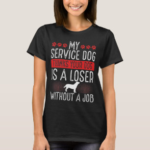 T-shirt Service Chien Patch Émotionnel Animal Support Chie