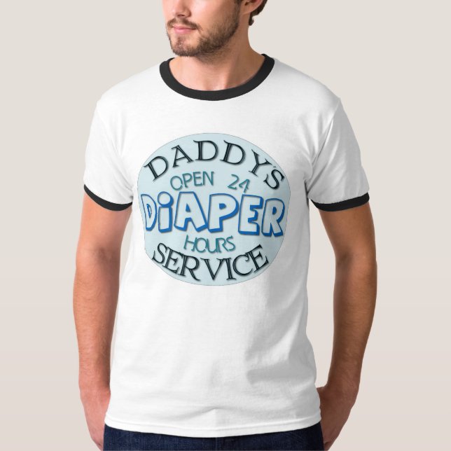 T-shirt Service de couches pour papa (Devant)