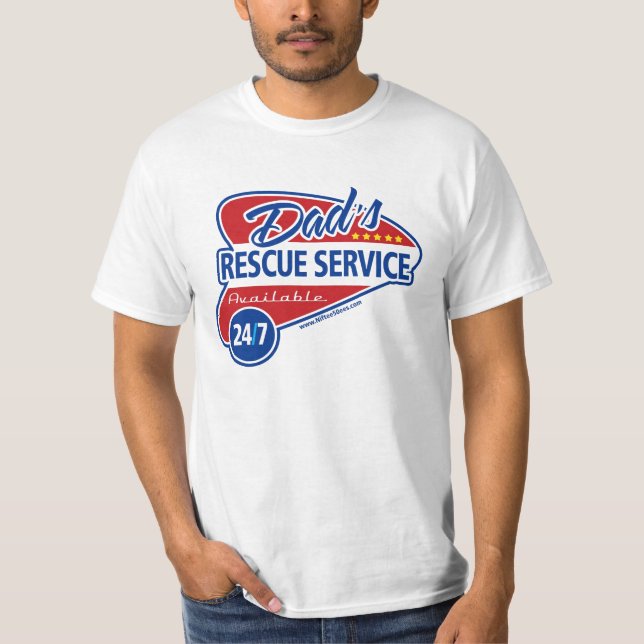 T-shirt Service de délivrance du papa 24/7 par Niftee50ees (Devant)
