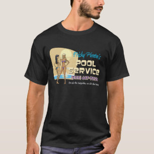 T-shirt Service de la piscine du pirate vif
