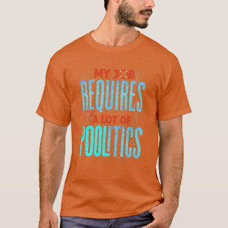 T-shirt Service De Nettoyage De Gars De Piscine Mon Travai