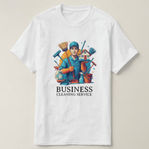T-shirt Service de nettoyage de maison moderne et de ménag