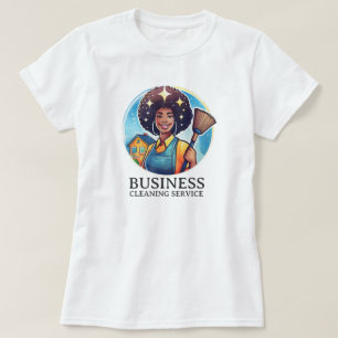 T-shirt Service de nettoyage de maison moderne ménage