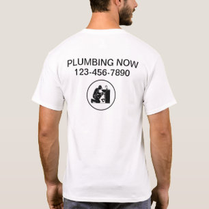 T-shirt Service de plomberie Logo de l'entreprise Chemises