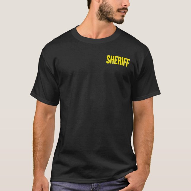 T-shirt Service de police du shérif Uniforme (Devant)