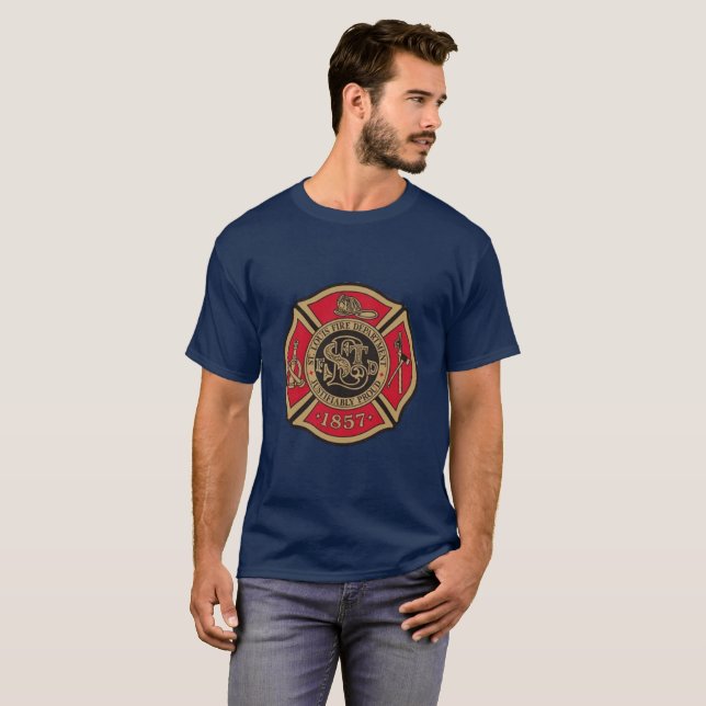 T-shirt Service des incendies de St. Louis (Devant entier)