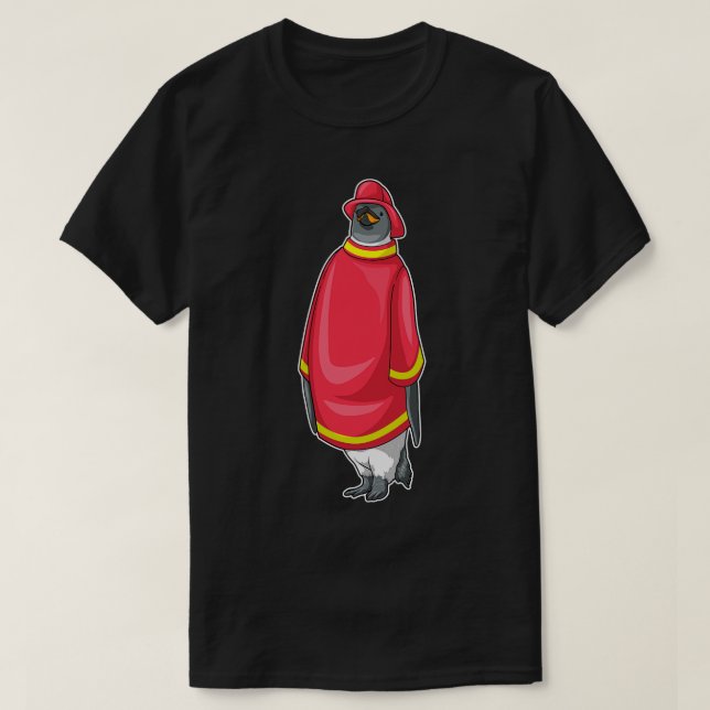 T-shirt Service des pompiers de Penguin (Design devant)