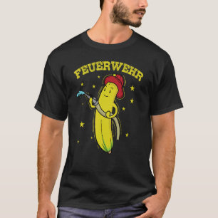 T-shirt Service d'incendie Banane avec casque d'incendie e