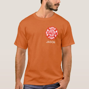 T-shirt Service d'incendie classique Maltese Cross Firefig
