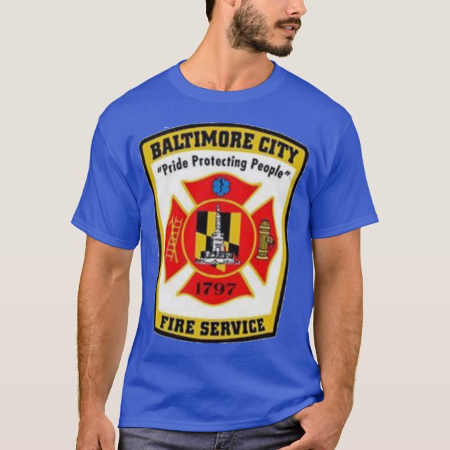 T-shirt Service d'incendie de Baltimore (Devant)