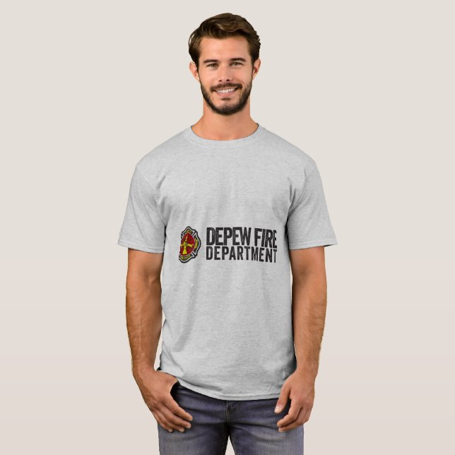 T-shirt Service d'incendie de Depew (Devant entier)