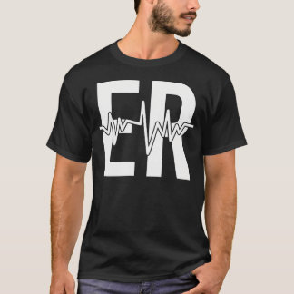T-shirt Service D'Urgence Infirmière Avant Arrière