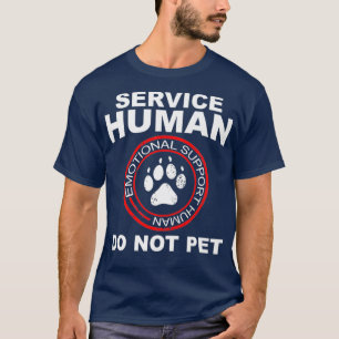 T-shirt Service Humain Drôle Propriétaire Chien Funny Supp