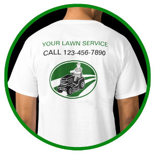 T-shirt Service simple de pelouse