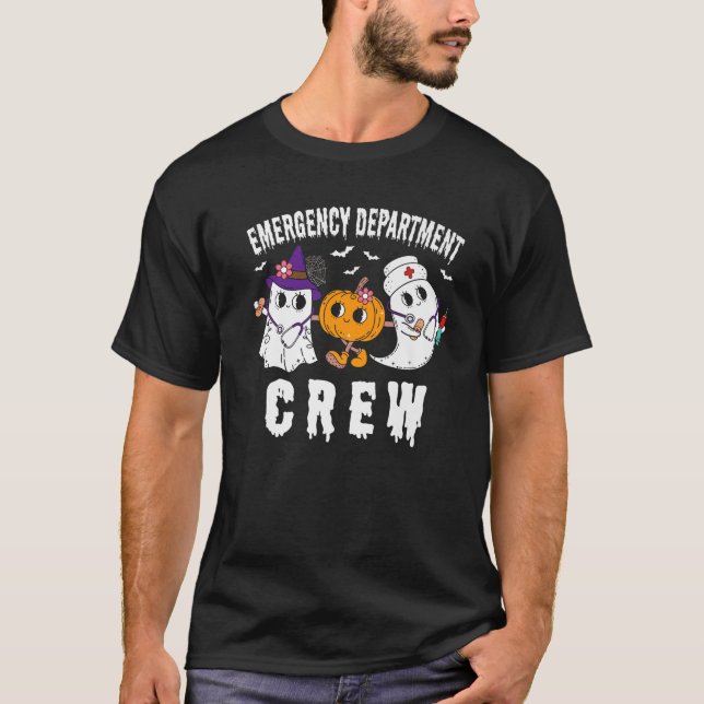 T-shirt Service super d'urgence Équipage Funny ER Nurse Ha (Devant)