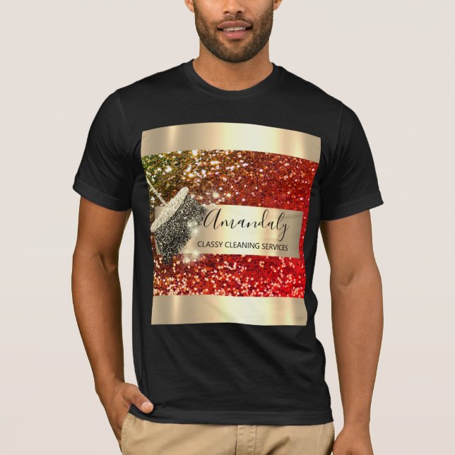 T-shirt Services de nettoyage Maid House Conserver Parties (Devant)