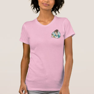 T-shirt Services de nettoyage Modern Pink Maid Logo