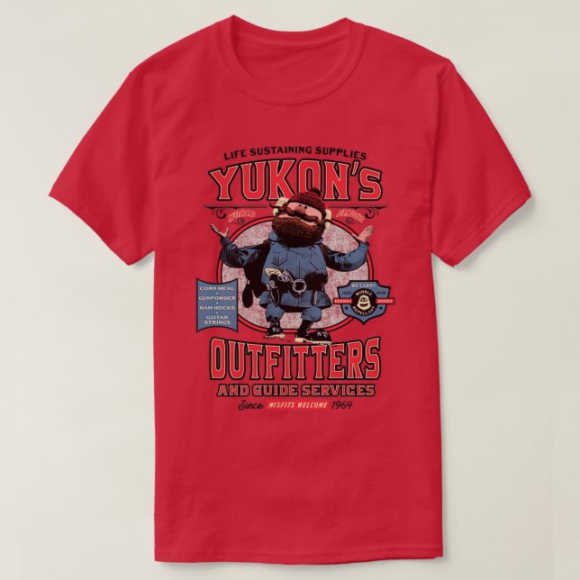 T-shirt Services de pourvoirie et de guide de Yukons (Design devant)