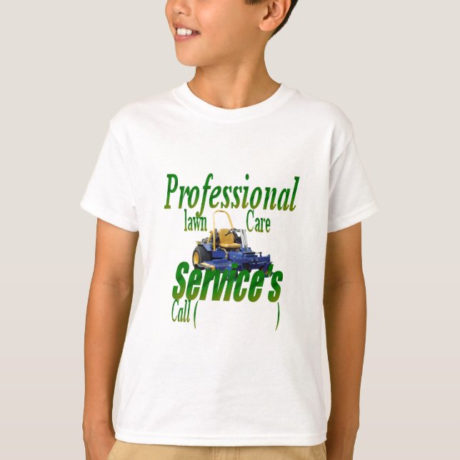T-shirt Services professionnels de soin de pelouse (Devant)
