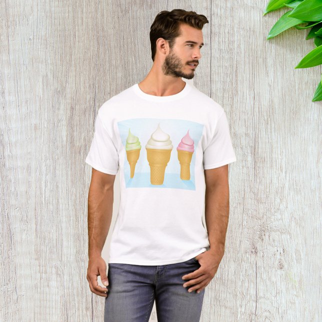 T-shirt Servir Doux Crème de glace cônes amusant Dessert d (Créateur téléchargé)