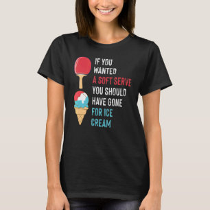 T-shirt Servir Soft Crème de glace Retour Spin Table de te