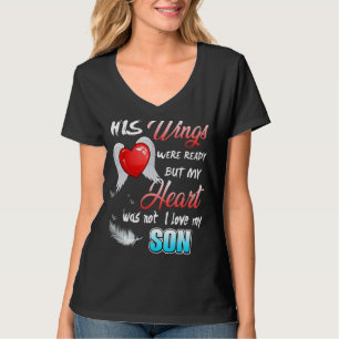 T-shirt Ses Ailes Étaient Prêtes Mais Mon Coeur N'Était Pa