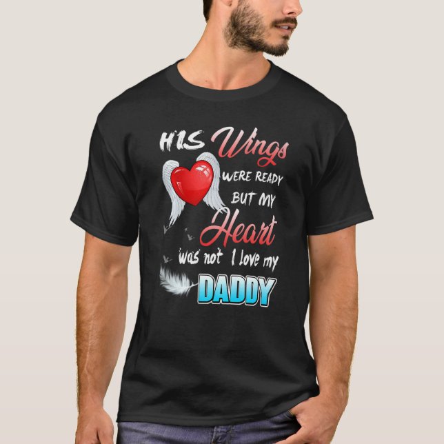 T-shirt Ses Ailes Étaient Prêts Mais Mon Coeur N'Était Pas (Devant)