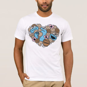 T-shirt Sésame Sésame   Coeur de gribouillis de caniche Mo