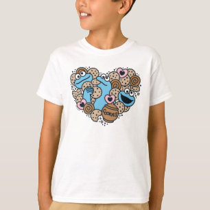 T-shirt Sésame Sésame Coeur de gribouillis de caniche Mo