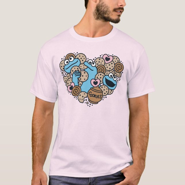 T-shirt Sésame Sésame | Coeur de gribouillis de caniche Mo (Devant)