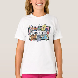 T-shirt Sésame Sésame Sesame Pals signe de Doodle