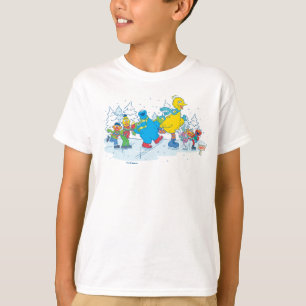 T-shirt Sesame Street   Patinage à glace