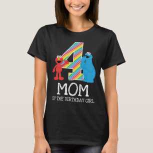 T-shirt Sesame Street Rainbow 4e anniversaire   Maman T-sh