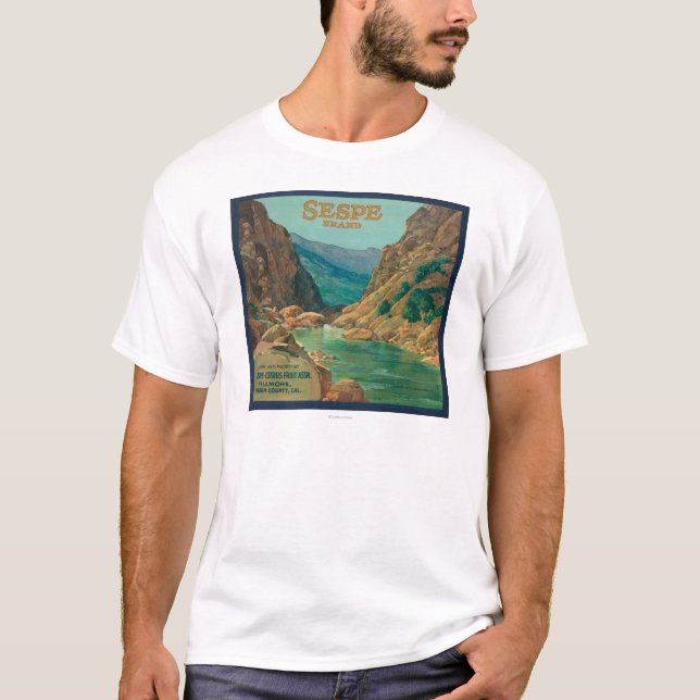 T-shirt Sespe LabelFillmore orange, CA (Devant)
