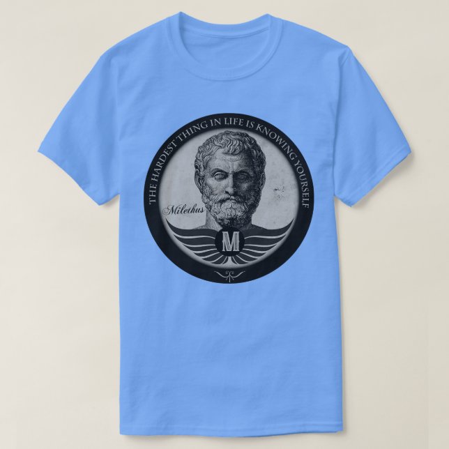 T-shirt Session de philosophie Milethus BW (Design devant)