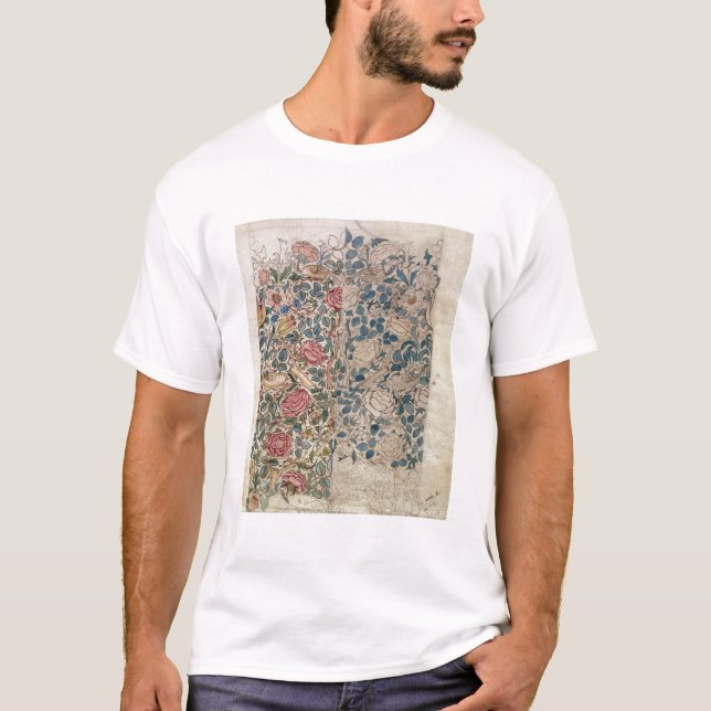 T-shirt "S'est levée" la conception de papier peint (le (Devant)