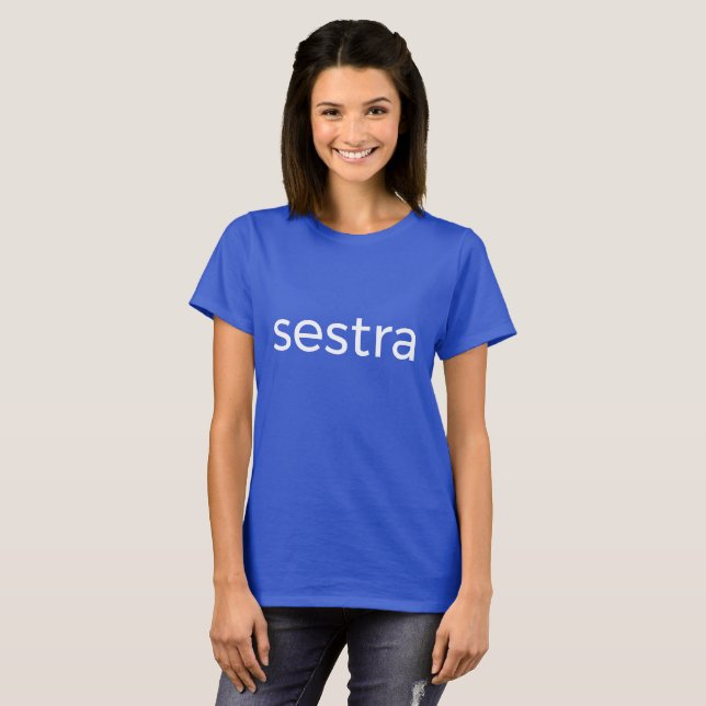 T-shirt sestra de l'émission télé orphane Noir (Devant entier)