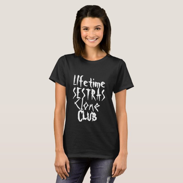 T-shirt Sestras de vie Clone Club Orphan Noir (Devant entier)