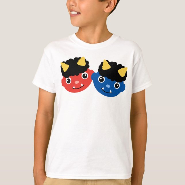 T-shirt Setsubun Oni Red et Blue Demons (Devant)